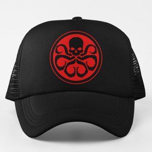 NEW HYDRA Logo Foam Trucker Mesh Snapback Hat BLACK